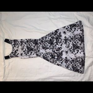 Girls Juniors black and white dress